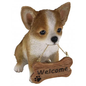 ドッグオーナメント チワワ welcomeサイン 14233