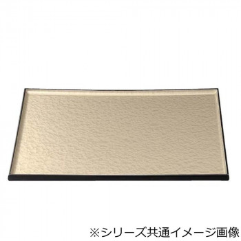 福井クラフト 尺4隅丸長手盆シャンパンゴ-ルドアクアSL 15066970