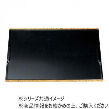 福井クラフト　尺4古都懐石盆黒渕金唐草毘沙門天塗 15023640