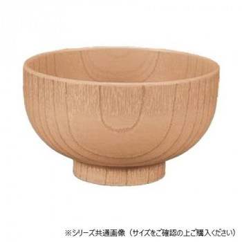 福井クラフト　耐熱φ115木調汁椀 木肌摺り 30044150