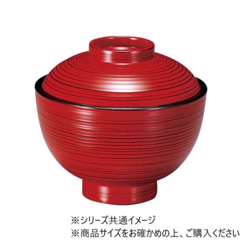 福井クラフト TA3.6寸刷毛目小吸椀朱研出し 31005720
