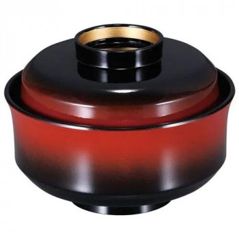 福井クラフト TA4.5寸天竜寺椀 朱ぼかし高台内金 31006760
