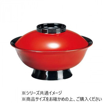 福井クラフト 6寸聖龍椀(低足)(蓋親)朱ツバ黒 32602260
