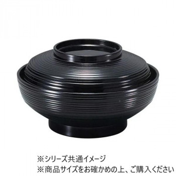 福井クラフト TA5.3寸平蓋物 黒内黒 35000495