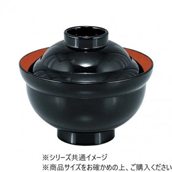 福井クラフト TA3.5寸かがみ椀 黒内朱 32015840