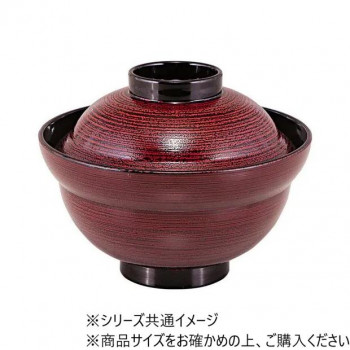 福井クラフト TA6寸かがみ椀溜ハジキ刷毛目内黒 32015890