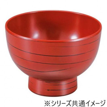 福井クラフト　4.3寸河和田椀うず根来 33102040