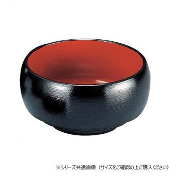 福井クラフト　5寸タイコ鉢 黒羽ケ目 38191220
