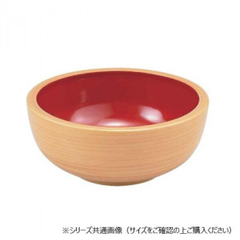 福井クラフト　5寸がんこ浅鉢 白木内朱 45014620