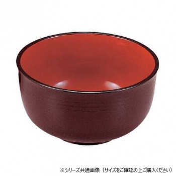 福井クラフト　TA5寸千筋多用鉢 溜内朱 38021520