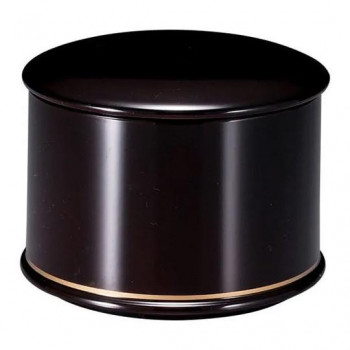 福井クラフト TA縁高飯器黒金ライン(内黒)(蓋親) 39861090