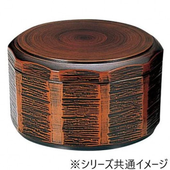 福井クラフト TA木彫飯器φ128栃(内黒) 32000190