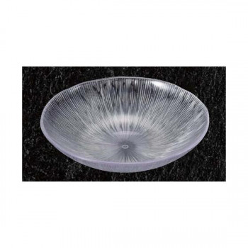 福井クラフト 21cm(T)スコールカット浅鉢 内クリヤ- 40390111