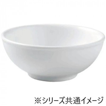 福井クラフト メラミン11.6cm細渕丸盛鉢白グロス 75006030