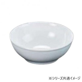 福井クラフト メラミン21.0cm細渕付丸盛鉢白グロス 75006080