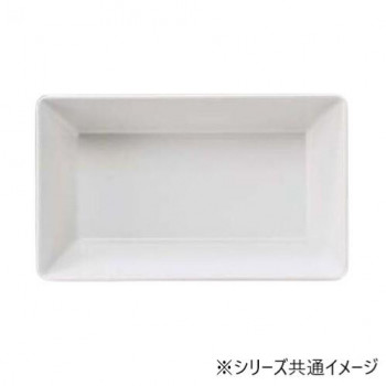 福井クラフト メラミン25cm長角深盛皿ホワイト 51353990