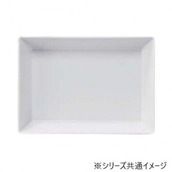 福井クラフト　メラミン45cm長角深盛皿ホワイト 51354020