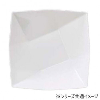 福井クラフト　メラミン25cm折紙盛鉢ホワイト 51353840