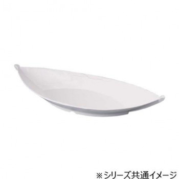 福井クラフト　62cm葉舟盛鉢　ホワイト 51361440