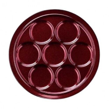 福井クラフト TA30cm丸渕付7ップレート溜パール(裏黒) 55013180