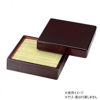 福井クラフト DX角ザル 溜内朱(本体) 45150490