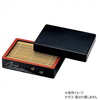 福井クラフト DX長角ザル 波千鳥(枠) 45020420
