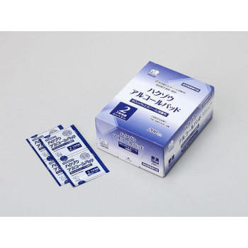 ハクゾウメディカル ハクゾウアルコールパッド 4×4cm 2枚入 200包入(指定医薬部外品) 2600014