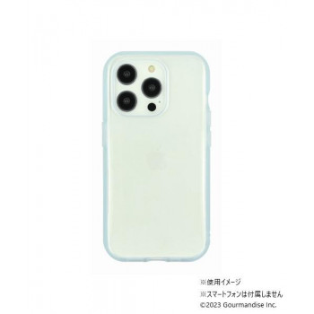 IIIIfit Clear iPhone15 Pro対応ケース ライトブルー IFT-158LBL