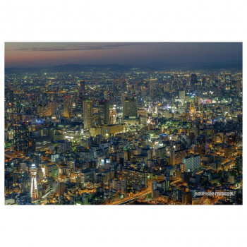 300Pジグソー シリーズ日本の都市7 大阪府大阪市「浪速区夜景」　300-325