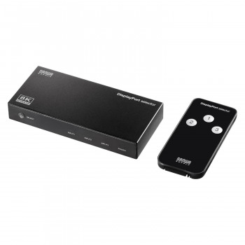 サンワサプライ 3入力1出力DisplayPort切替器 8K/30Hz対応 リモコン付き SW-DP31R