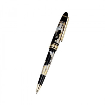 まえじゅう漆器　漆芸ボールペン 波(B) 3L-752