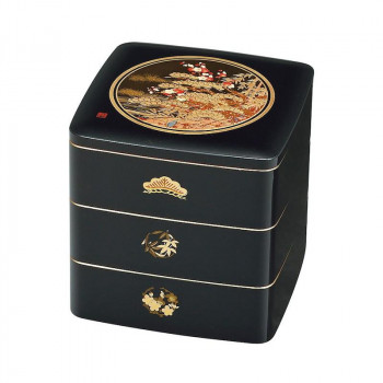 まえじゅう漆器 松竹梅 5.0 都三段重(B) 7R-617