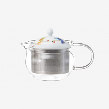 西海陶器 ハミング SSガラスポット 青 24347