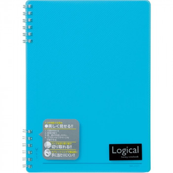 ナカバヤシ　ロジカルWリングノ-トPP表紙A5スカイブル-　NW-A507-SB