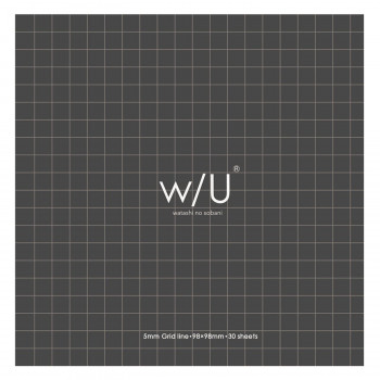 ナカバヤシ　WU/ノート付箋　スクエア/スモーキーブラック　WU-FSTN-S-D