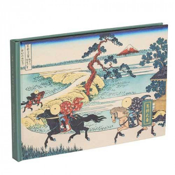 ナカバヤシ　100年台紙アルバム/ブック式/A5/北斎錆緑　A-A5H-150-2