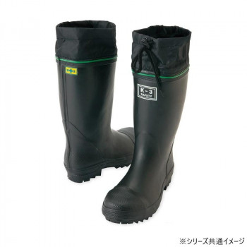 アイトス 58601 安全ゴム長靴(踏み抜き抵抗板入り)(K-3) ブラック 28cm