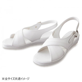 アイトス 861397  ナースサンダル  ホワイト  Mcm