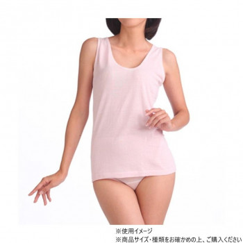 神戸生絲　シルクノイル婦人ノースリーブL  ST721  ピンク
