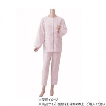 神戸生絲　婦人楽らくガーゼパジャマ(春夏用・長袖)M  No.901  ローズ  花柄