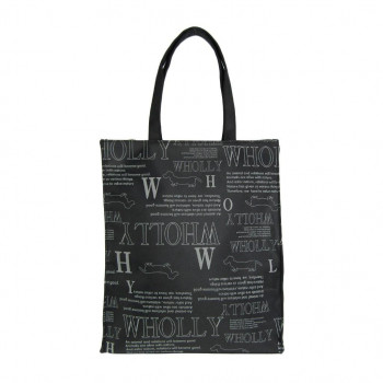 優美社　3L21-00　WHOLLY （ウォーリー） 角型手提げ  ブラック
