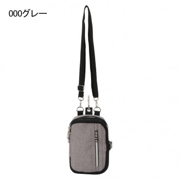 優美社　1735-000 キュービックコア（CUBIC CORE） ショルダーバッグ  グレー