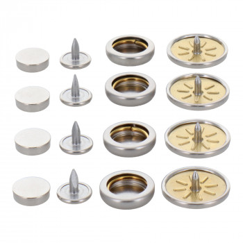 ホック一撃用ホック玉18mm 4入り シルバー H18PSSLK 606927