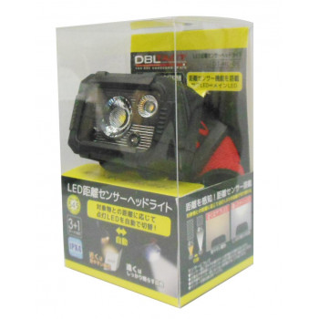 DBLTACT 距離センサーヘッドライト 電池式 DT-HL-06 181920