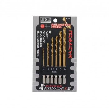 H&H 六角軸コバルトドリルセット 6PC HCD-6 350252