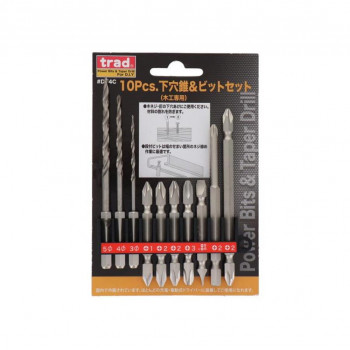 trad 10P下穴錐&ビットセット DT4C 000091