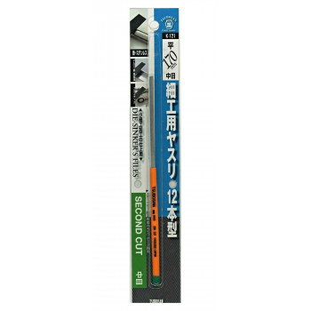 ツボサン　細工用ヤスリ　平12型中目　K-121　342800