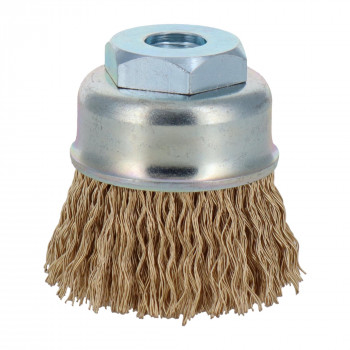 建工快速 カップブラシ 鋼線メッキ 50mm KCB-50K 436108