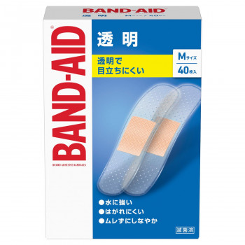バンドエイド 透明 Mサイズ 40枚 829842