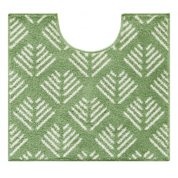 ナチュラルトイレマット　55×60cm フィッシュグリーン